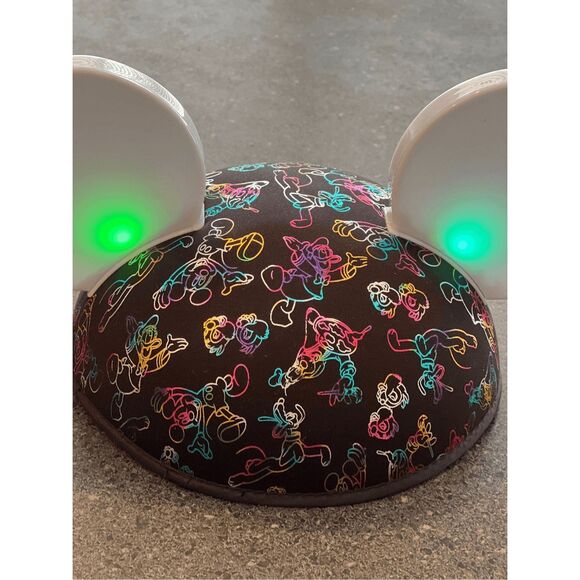 Disney Parks World of Color Mickey Mouse "Glow With The Show" Light Up Ears Hat - Picture 11 of 11